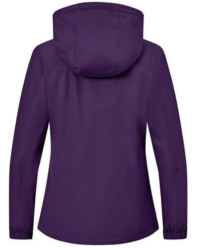 Tyhengta Women's Waterproof Rain Jacket Lightweight Hooded — view 3