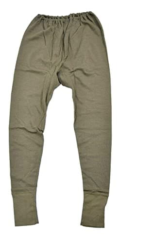 O.A Olive Green Thermal Long Johns for Men – Warm Winter Base Layer Bottoms | Breathable Outdoor Thermal Underwear for Hiking, Camping, Workwear & Cold Weather Use