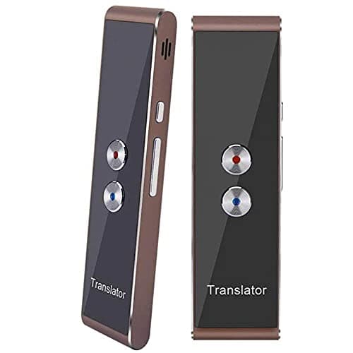 KGFDSGDS Smart Language Translator Device, Portable Voice Translator, 41 Languages Instant Two Way Translation, for Travel Abroad Learning Shopping Business,Brown Hello