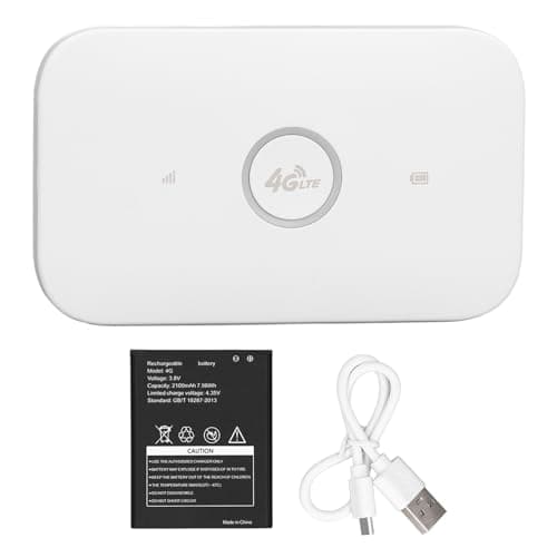 Culnflun 4G LTE CAT4 Mobile Hotspot, 300Mbps Super Fast, Connection with Up to 10 Devices, with SIM Card Slot, Rechargeable/Up to 8 hours life Battery for Travel — view 5