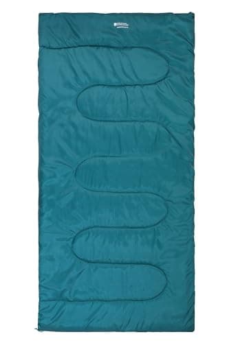 Mountain Warehouse Basecamp 200 XL Sleeping Bag - Warm & Cosy, Hollow fibre insulated Bag, Easy to pack & Durable - Best for Camping, Hiking, Trekking & Outdoors Petrol Blue — view 3
