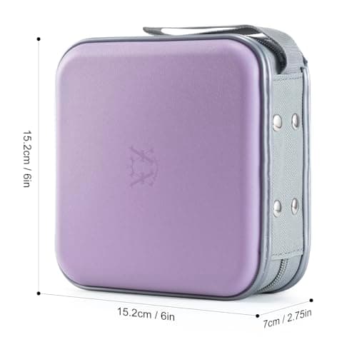 alavisxf xx CD Case, 48 Capacity Hard Plastic Portable CD Organizer Holder — view 2