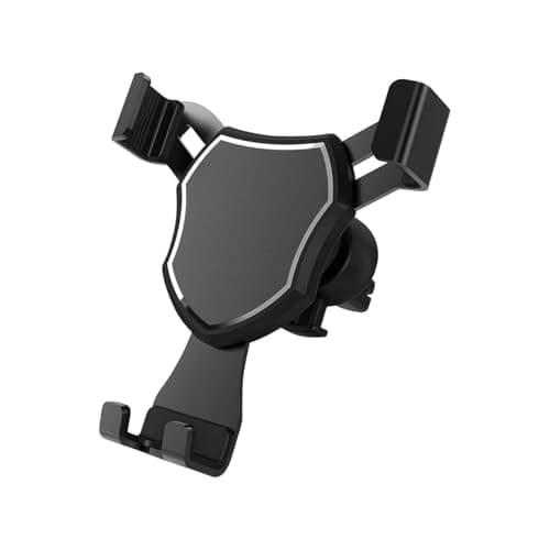 KANDUJIMU Car Phone Holder Mount, Air Vent Hands Free Clip Cradle Universal for Cellphone, Gravity Auto Lock and Thick Case Friendly, Compatible with iPhone 14 13 Pro Max S20 All Smartphones (Black)