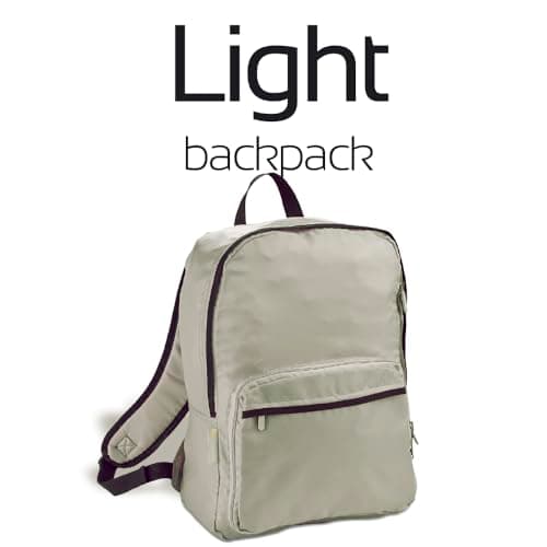 Go Travel Foldable Cabin Approved Backpack - Ultra Lightweight, Light Grey — view 2