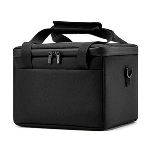 Piceioep Sturdy Oxford Fabric Projector Storage Bag with Accessory Compartments Travel Organiser for Specific Models Projector Accessory Bag