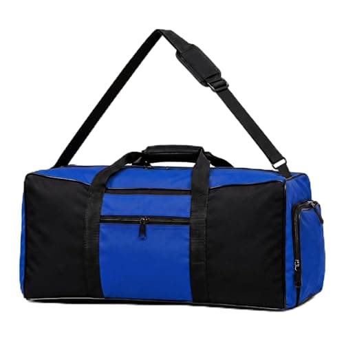 Travel Duffle Storage Holdall Bag Lightweight Gym & Sports Bag (Blue)