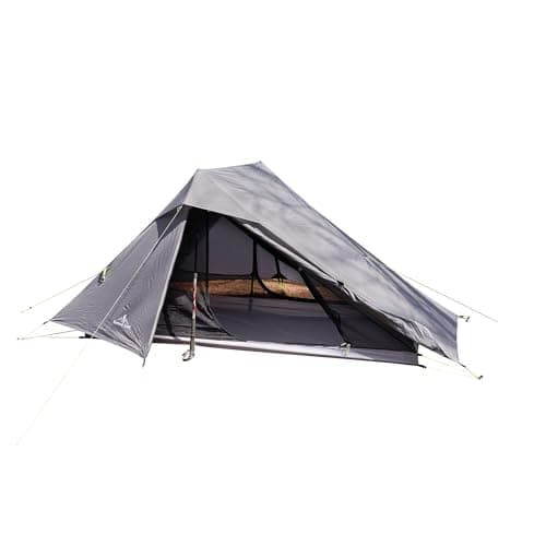 Nature Link Altair Two Ultralight Backpacking Tent, Waterproof Sil Nylon, Double Wall, 2 Person Trekking Pole Tent, 3 Season, Compact, Ultralight Shelter for Backpacking, Camping, Thru Hiking