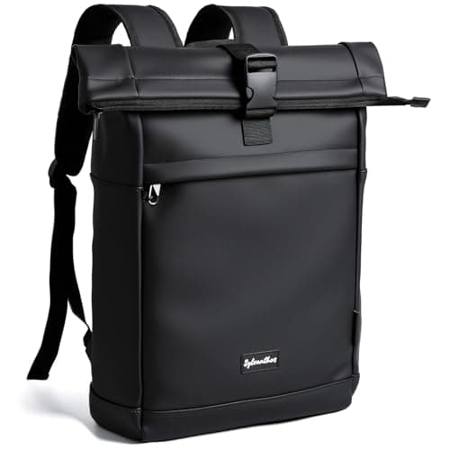 Sylvanthos Waterproof Rolltop Laptop Backpack, 18-25L, Black