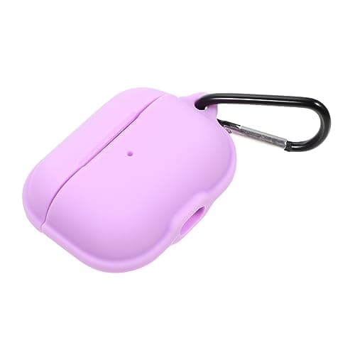 ELAYARD Magnetic Silicone Earphone Case for Wireless Earbuds, Protective Sleeve with Magnetic Closure, Compatible with Apple Wireless Earbuds, Lavender Purple, Travel and Daily Use