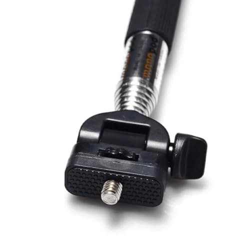 Selfie Stick - Traveller Monopod for Compact Digital Cameras, Action Cam - Works with Sony, Canon, Nikon, Panasonic and More with 1/4" Screw - Wrist Strap Included - Range: 22 to 109 cm - Black — view 6