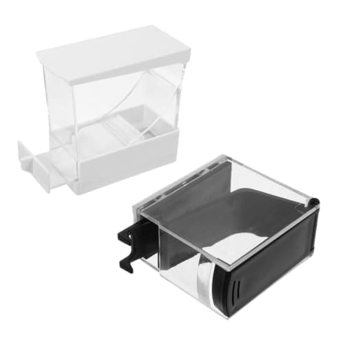 GANAZONO 2pcs Press-on Cotton Rolls Holder Plastic Organizer Box with Sealed Lid Compact Portable Cotton Storage Organizer for Bathroom Travel Kit and Office Use