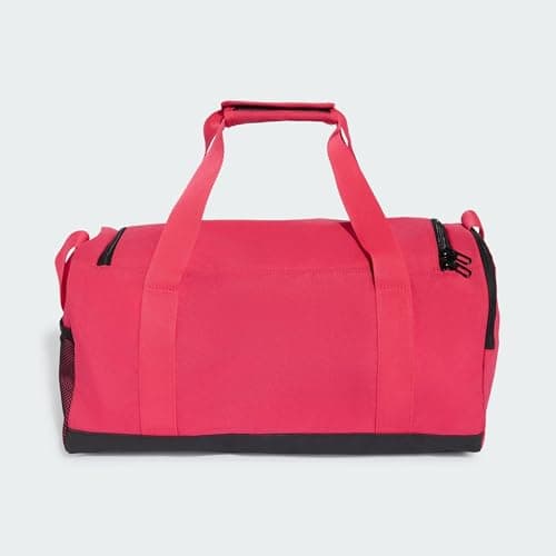 adidas Unisex Essentials Linear Duffel Bag Duffel_Bag, Power Pink/White, S — view 2