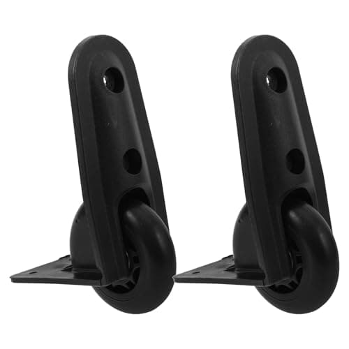 Alipis 2pcs Swivel Suitcase Wheels Plastic Material Noise-Canceling Travel Replacement Wheels for Luggage and Backpack Repair