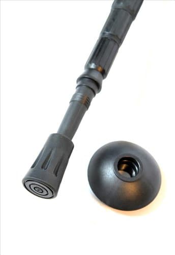 One Trekrite Traveller Four Section Compact 55cm Walking/Hiking/Trekking Pole - Black — view 3