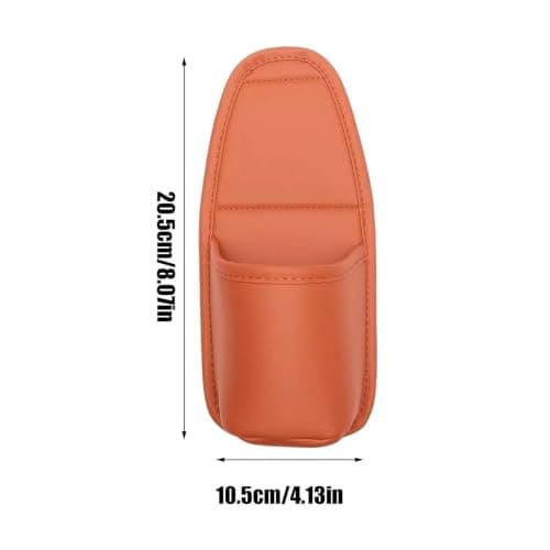 Car Door Cup Holder, PU Leather Wide-mouth Organizer for Drinks & Phone — view 2