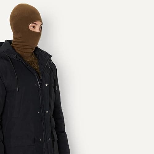 Amazon Essentials Men's Balaclava Ski Mask, Brown, One Size — view 2