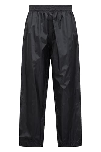 Mountain Warehouse Pakka Kids Waterproof Over Trousers Black 11-12y — view 3