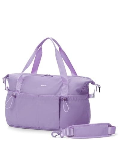 ECOHUB for Ryanair Cabin Bags 40x30x20, 24L Underseat Hand Luggage Bag, Recycled Lightweight Carry On Bag with Charge Hole, Water-Resistant Overnight Hospital Weekend Bag for Women, Lavender
