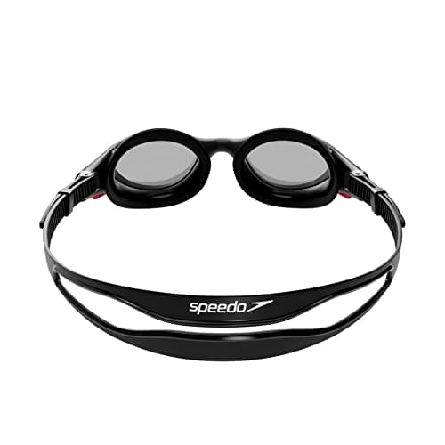 Speedo Unisex Biofuse 2.0 SwiMing Goggles | Patented Easy Adjustment | Anti-fog | Anti-leak | Enhanced Fit | Improved Comfort, Black/Smoke, One Size — view 3