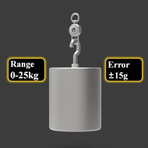 Digital Scale Keychain, LCD Display — view 5
