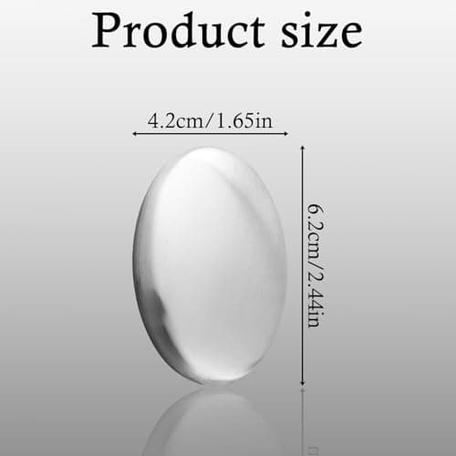Bojueshaw 2pcs Stainless Steel Soap Bars,Kitchen Eliminating Smells,Metal Odor Absorber for Removing Smells Like Onion,Fish,Garlic from Hands and Skin — view 2