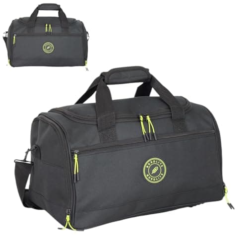 Ryanair Cabin Bag 40x25x20 Underseat Holdall – Airline Approved Travel Duffel with Shoulder Strap – Lightweight Carry On for Ryanair, EasyJet, Jet2, Wizz Air, British Airways (20L) - Black