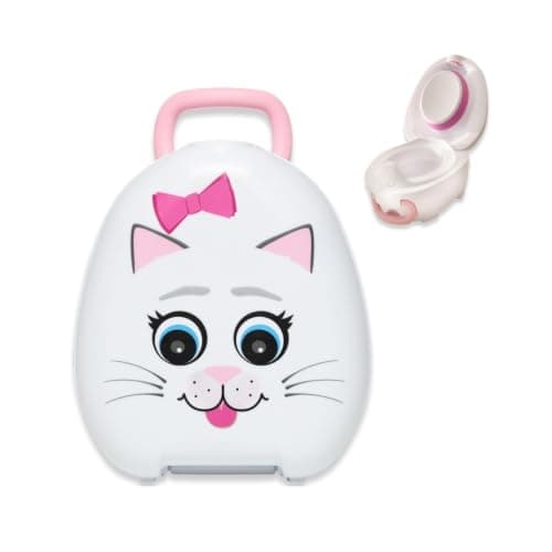 My Carry Potty - Travel Potty, Award-Winning Portable Toddler Toilet Seat for Kids to Take Everywhere (Cat)