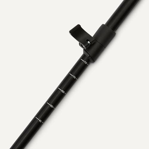 Amazon Basics Trekking Poles for Hiking, Collapsible Walking Sticks, Lightweight Aluminum, 134.6cm, Black — view 3
