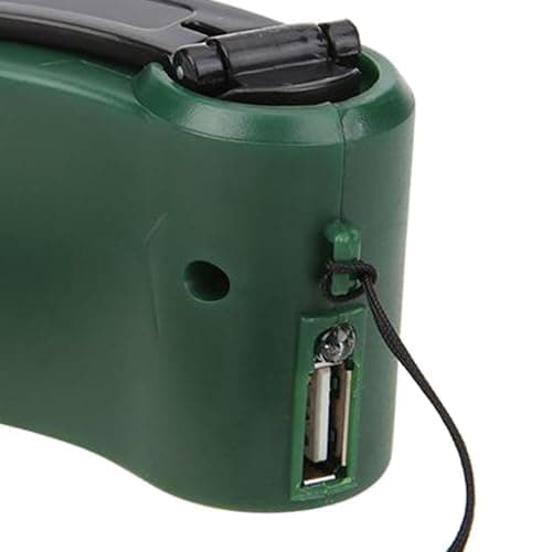 QLECXZI Emergency Portable Energy Generator With Hand Crank USB Charger For — view 5