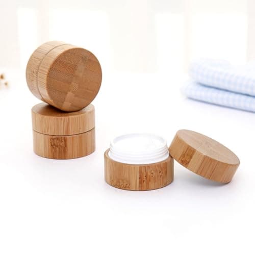 Cream Jar Cosmetic Container Refillable 30g Bamboo for Lotions — view 4