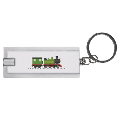 Azeeda 'Green Steam Train' LED Keyring Torch (KT00049183)