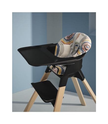 Stokke Clikk Cushion, Multi Circles - Compatible with Stokke Clikk High Chair - Provides Support for Babies - Made with Organic Cotton - Reversible & Machine Washable - Best for Ages 6-36 Months — view 5