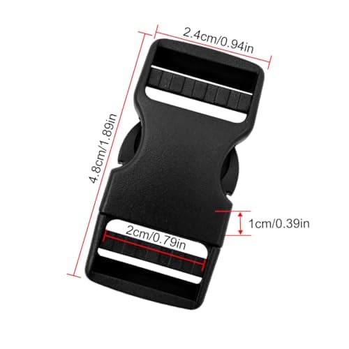 LICQIC Plastic Side Release Buckles, 4 Pcs 20 mm — view 2