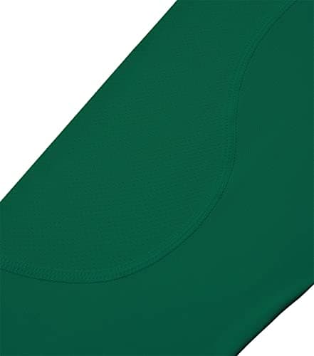 TCA Boys' HyperFusion Compression Base Layer Top Long Sleeve Under Shirt - Crew Neck - Cadmium Green, 8-10 Years — view 4