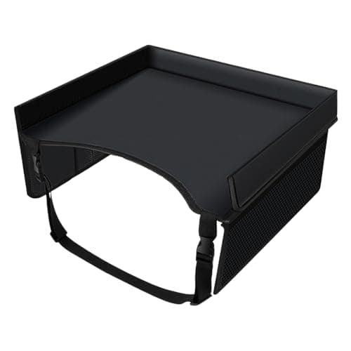 Kids Travel Tray | Road Trip Travel Tray For Kids Car Seat - Carseat Table With Adjustable Straps Lap Desk Organizer With Pockets Must Have -For Airplane Truck Camping — view 6