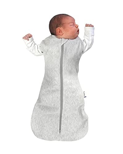 Sweet Dreamers, Baby Sleep Bag and Swaddle for Newborns | 0-3 months, 1.0 TOG | Soft Bamboo Fabric Baby Sleeping Bag | Grey — view 2