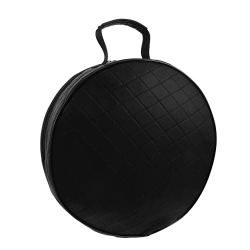 GALPADA Electric Car Charger Storage Bag with Separate Compartments and Handle, Sturdy Pu Material Ev Cable Organizer for Outdoor Travel and Car Trunk Use, Scratch-resistant round Design