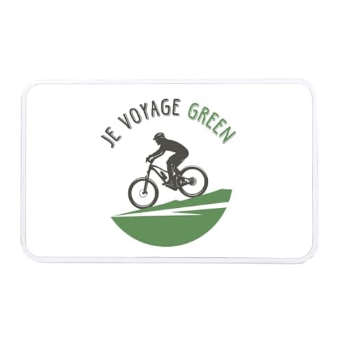 Fabulous White Metal Box – Je Voyage Green Bike Travel MTB Nature – 11 x 18.5 x 5.5 cm – Storage Box, Key, Tools, Lunch Box, Sugar, Biscuit — view 2