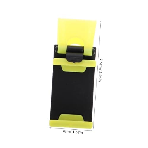 Cabilock Yellow Steering Wheel Phone Mount Universal Car Cell Phone Holder with Clip Adjustable Gps Cradle for Smartphones Driving Use — view 2