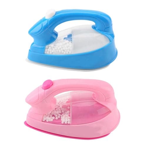 Xnukaw Mini Electric Iron Toy for Kids, Pink Pretend Play Toddler Iron with — view 5