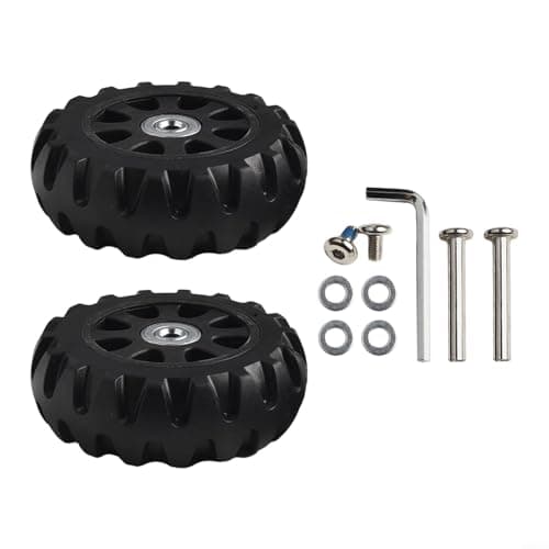 Heavy Duty Suitcase Replacement Wheels Trolley Wheel Repair Kit Luggage Caster Parts Silent Inline Skate Style Plastic Rollers for Travel Bags(80mm*29mm) — view 3