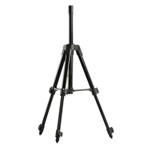 plplaaoo Aluminum Alloy Fishing Rod Tripod Adjustable Portable Folding Fishing Pod Tripod Stable Non Slip Design for Beach River Lake Fishing Enthusiasts Lightweight Durable