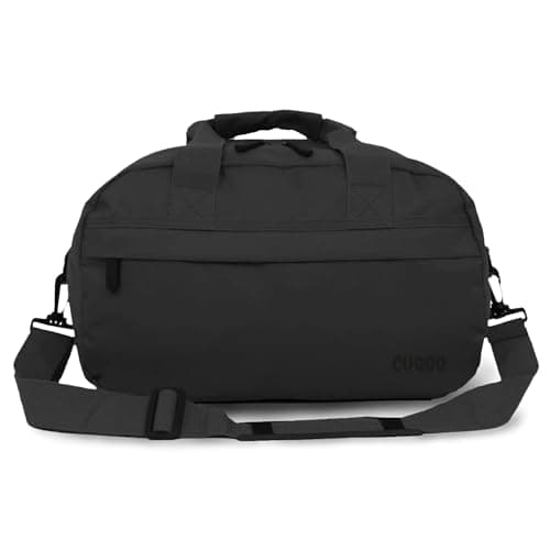 CUQOO Backpack for Flying Ryanair - 40x20x25 Under Seat Cabin Bag, Black