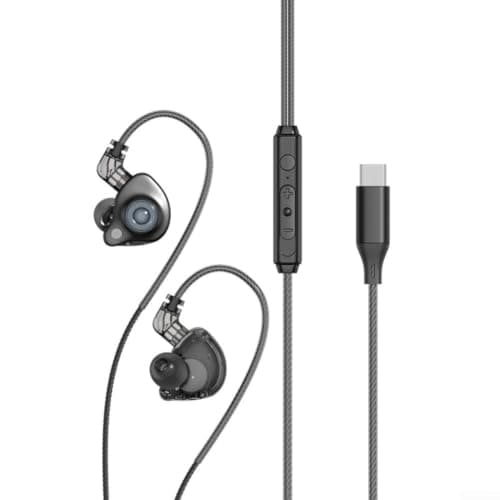 Travel USB C Headset 1.2M Detachable Design(Silver) — view 2