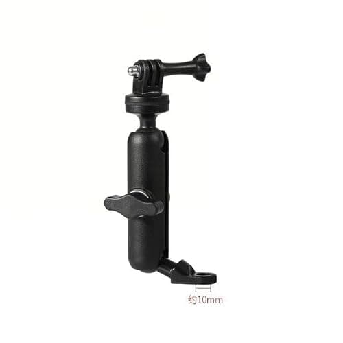 360° Rotatable Motorcycle Bike Camera RAM Mount, Universal Action Camera Holder with Vibration Dampener for GoPro Hero 12/11/10/9, DJI Osmo Action 4/3, Insta360 for Motorbike, Mountain Bike, Road Bike — view 2
