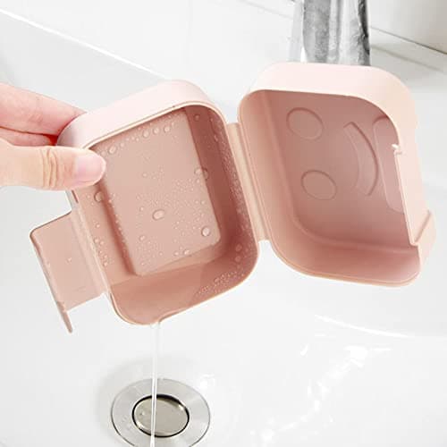 Travel Soap Case Box,2Pcs Soap Box,Soap Dish with Lid,Portable Shower Soap Box,Sealed soap dish with lid,Perfect for Bathroom, Travel, Camp, Gym (blue/pink) — view 4
