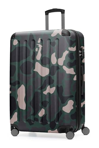 Hauptstadtkoffer Spree – Large Hardshell Suitcase, TSA Lock, 4 Double Wheels, Trolley Luggage, Rolling Suitcase, Travel Case with Expandable Capacity, 75 cm, 119 Liters, Camouflage