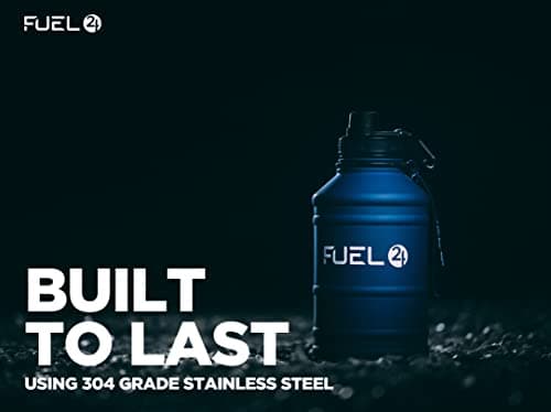 Fuel24 1.3L/2.2L Water Bottle Metal - STRONG, Drop & Leakproof BPA free 1L 2L Stainless Steel (2 Litre) - Large Gym Bottles for Men, Sports Bottle, Travel, Hiking Water Bottle — view 5