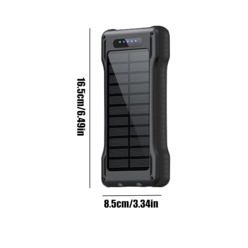 Solar Power Bank 10000mAh - Fast Charge | Waterproof, Flashlight — view 2