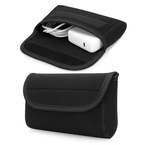 DOB SECHS Travel Cable Organiser Bag, Storage Pouch Bag for Electronic Accessories, Gadget Bag for Cables, Power Bank, Mouse, Charger, Hard Disk, Essentials for Men Women (Black)